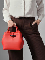 Longchamp Le roseau Handtas Rood-vue-porte